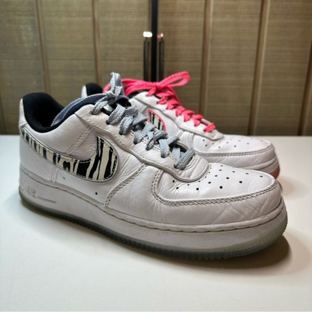 Nike Air Force 1 Low South Korea White Zebra Swoosh Pink Black Women’s 7 2020